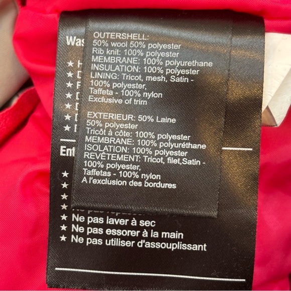 Burton DryRide Varsity Snowboard Jacket Boyfriend Fit Wool Blend Waterproof S - Picture 15 of 16